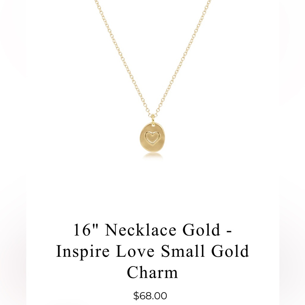 Gold Heart Pendant Necklace e Newton